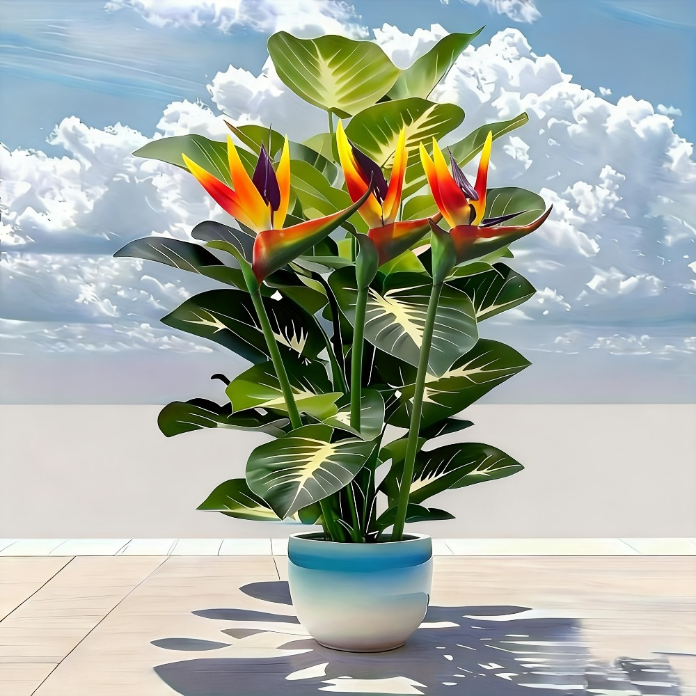 Bonsai Garden Zen - Sztuczne rośliny rajskie i pothos do