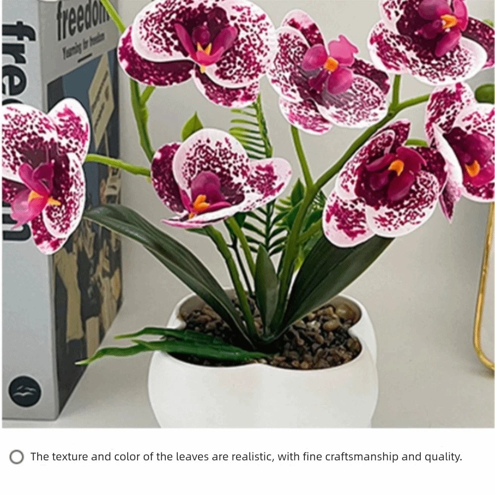 Bonsai Garden Zen - Sztuczna orchidea motylkowa Multi-Bloom DIY, sztuczne