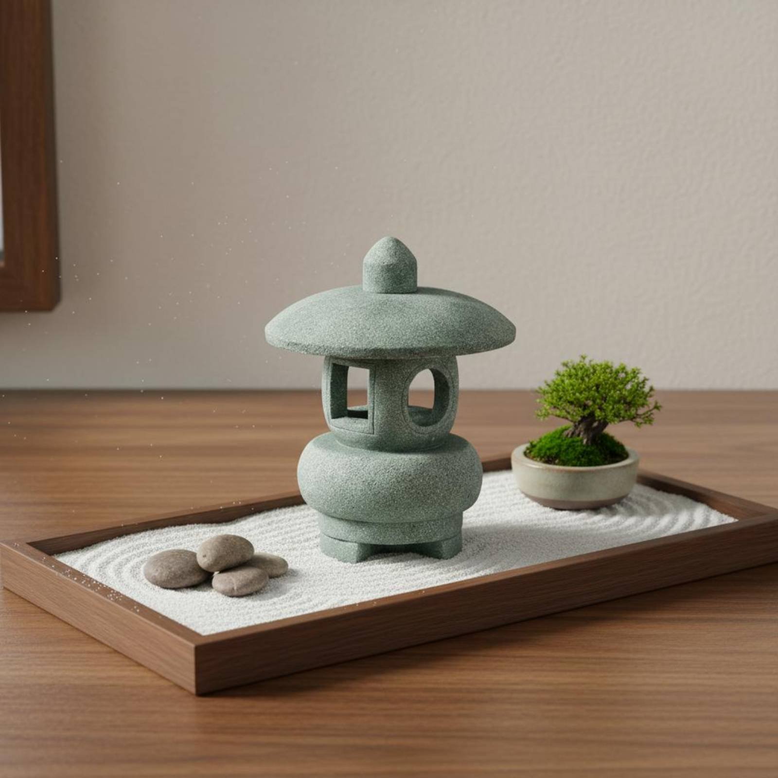 Miniaturowa Kamienna Latarnia  – Bonsai Garden Decor recenzja i cena