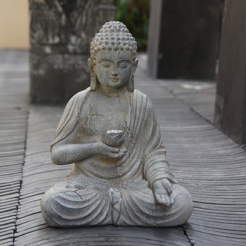 Żywica słoneczna statua buddy  – Bonsai Garden Zen recenzja i cena