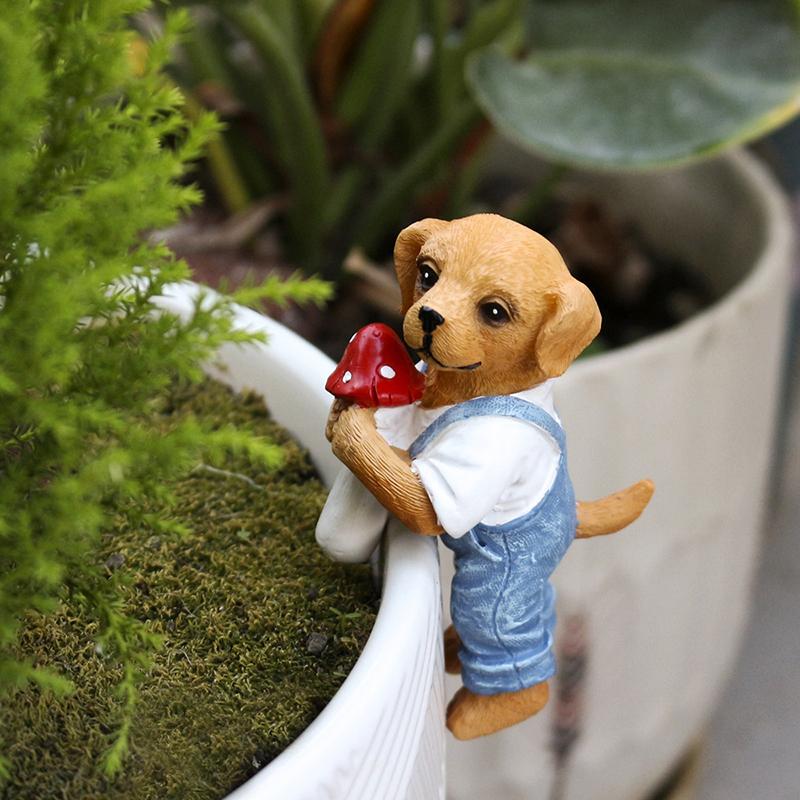 Urocza wisząca figurka psa, do – Bonsai Garden Decor recenzja i cena